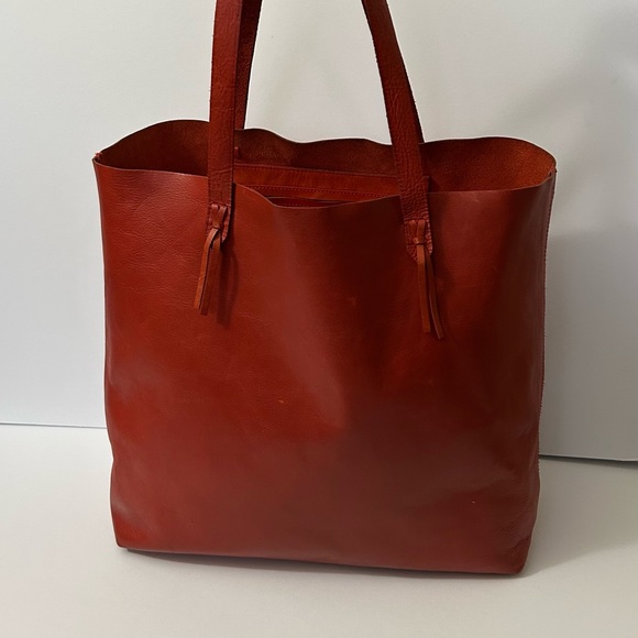Madewell Handbags - MADEWELL - The Transport Tote: The Tassel-Tie Edition in Fresh Chili color